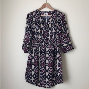 Anthropologie pattern dress.